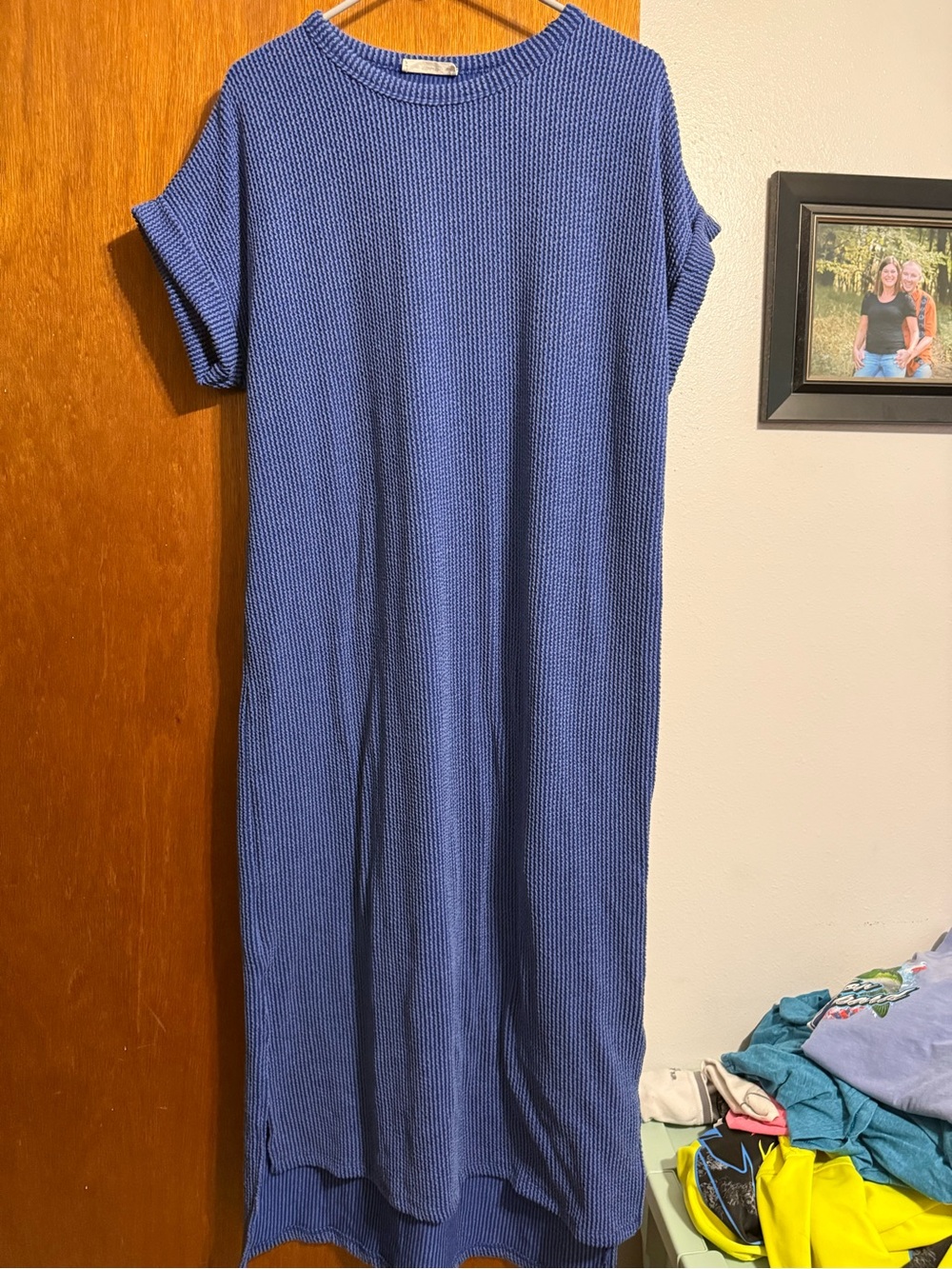 entro blue Knit Midi Dress